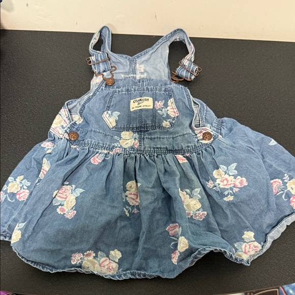 OshKosh B'gosh Other - OshKosh B'gosh Blue Floral Overall Dress